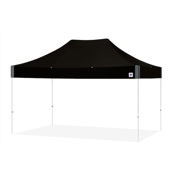 TAA Compliant Eclipse Shelter, 10' W x 15' L, White Steel Frame, Black Vented Top